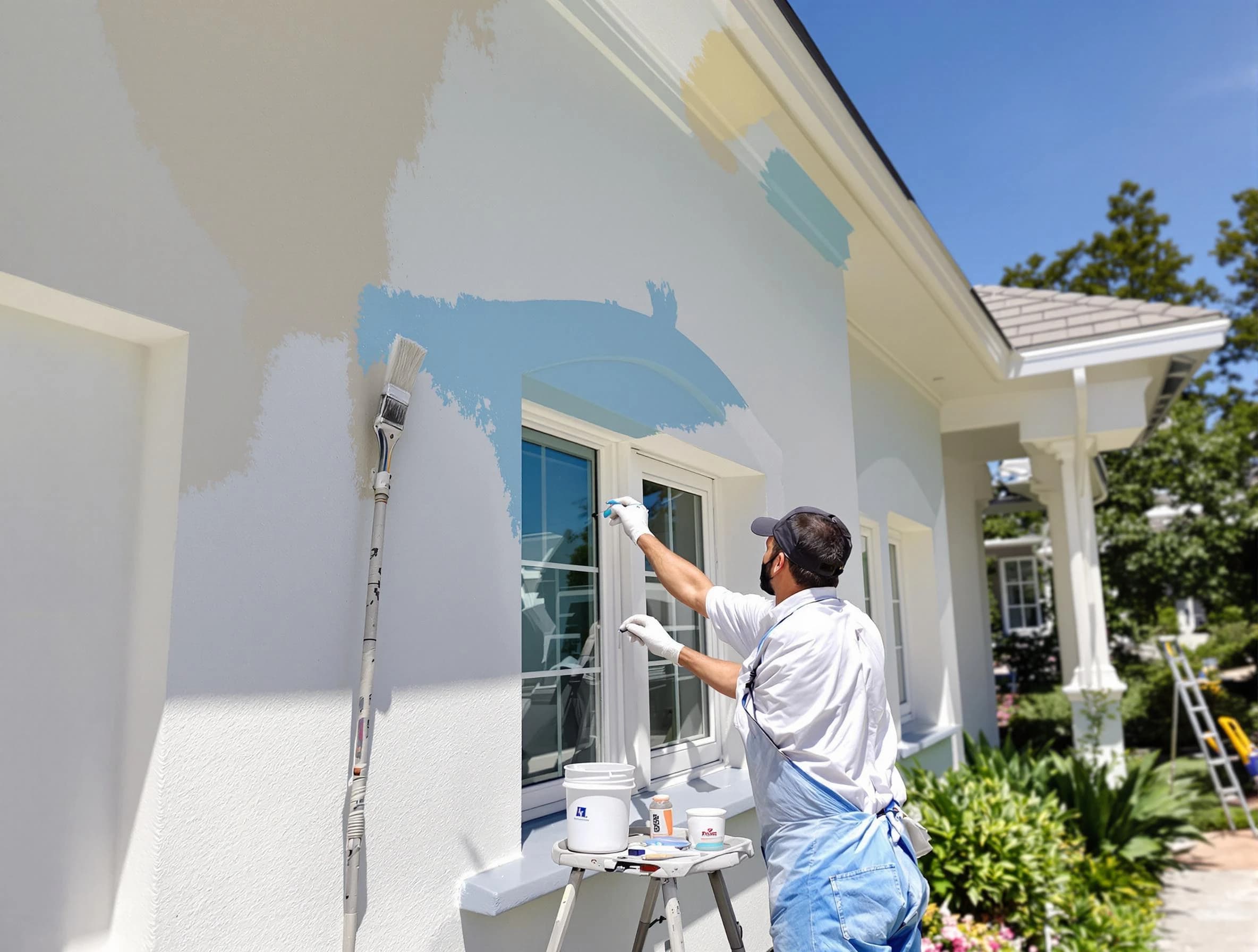 Fairview Park House Painters professional painting the exterior of a house in Fairview Park, OH